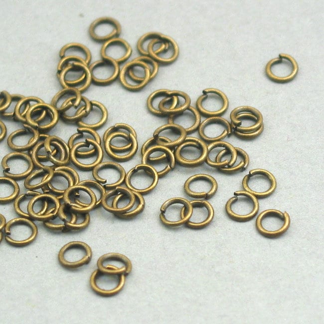 jump ring 4mm antique bronze BS00104JRB