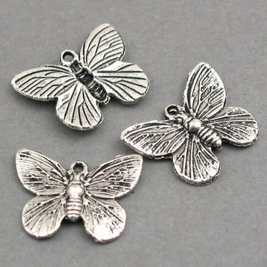 butterfly charm antique silver CM0212S