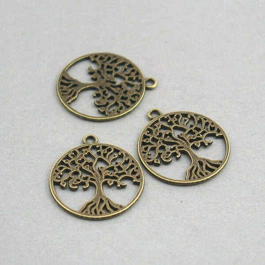 tree charm antique bronze CM0739B