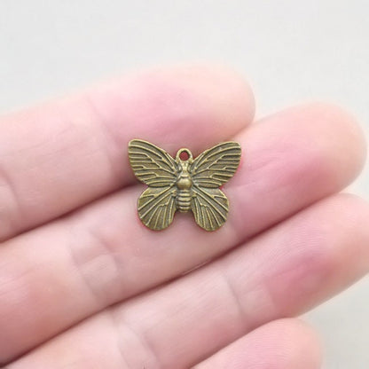 butterfly charm antique bronze CM0212B