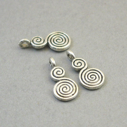  infinity swirl charm antique silver CM1644S