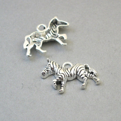 zebra charm antique silver CM1664S