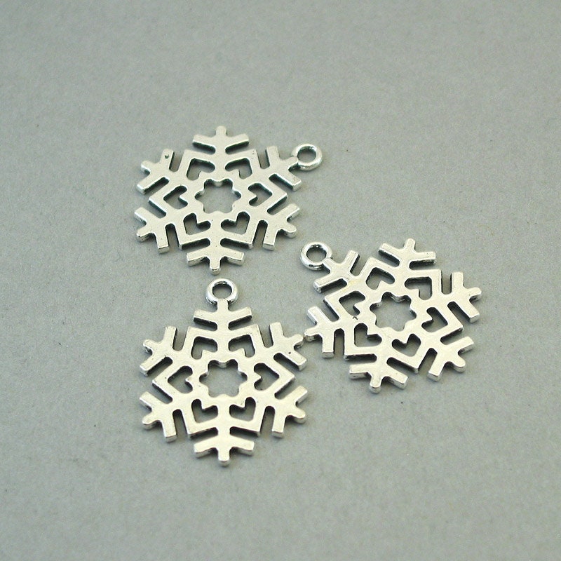 snowflake charm antique silver CM1678S