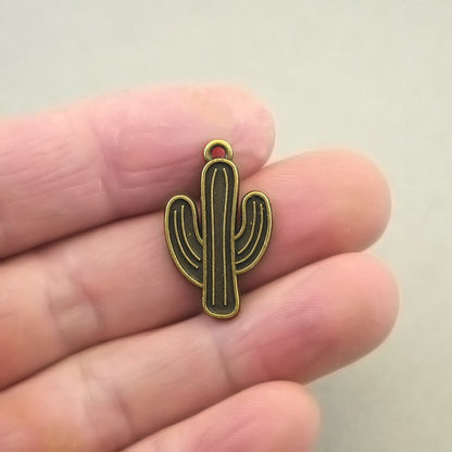 cactus charm antique bronze CM1692B