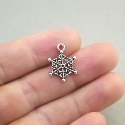 snowflake charm antique silver CM1282S