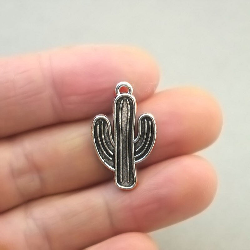 cactus charm antique silver CM1692S