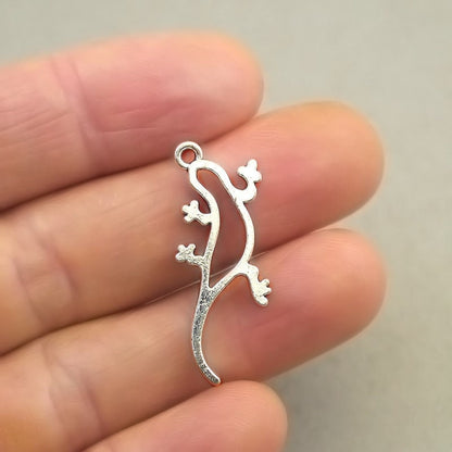 lizard charm antique silver CM1744S