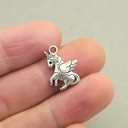 unicorn charm antique silver CM1758S