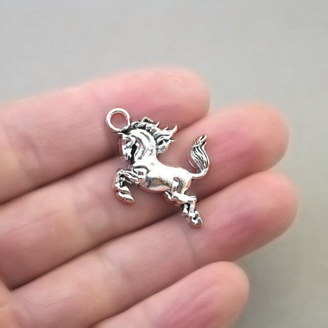 horse charm antique silver CM1479S