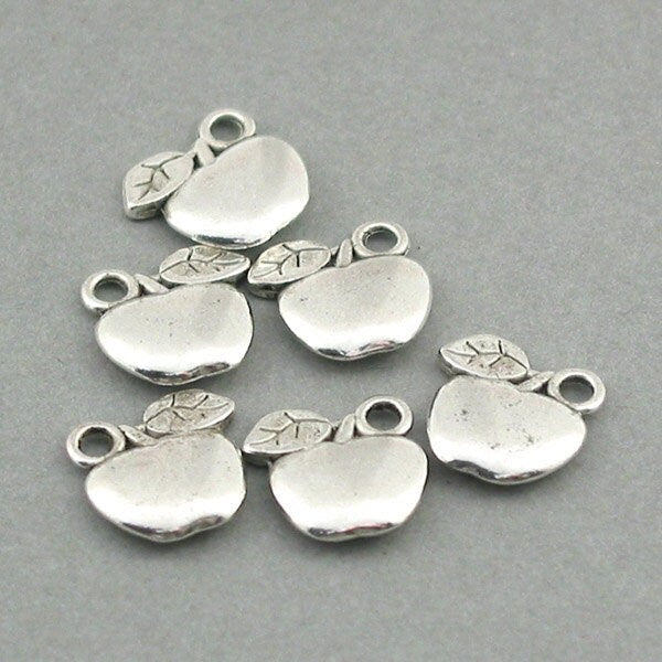 apple charm antique silver CM0504S