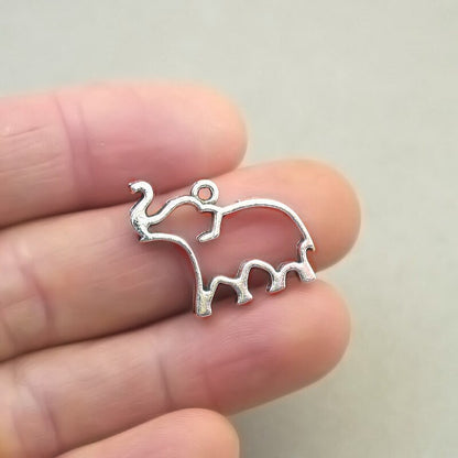 elephant charm antique silver CM1784S