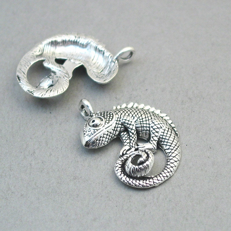 chameleon charm antique silver CM1788S