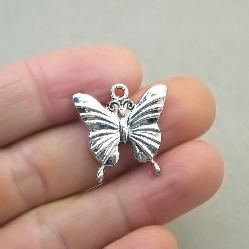 butterfly charm antique silver CM1795S