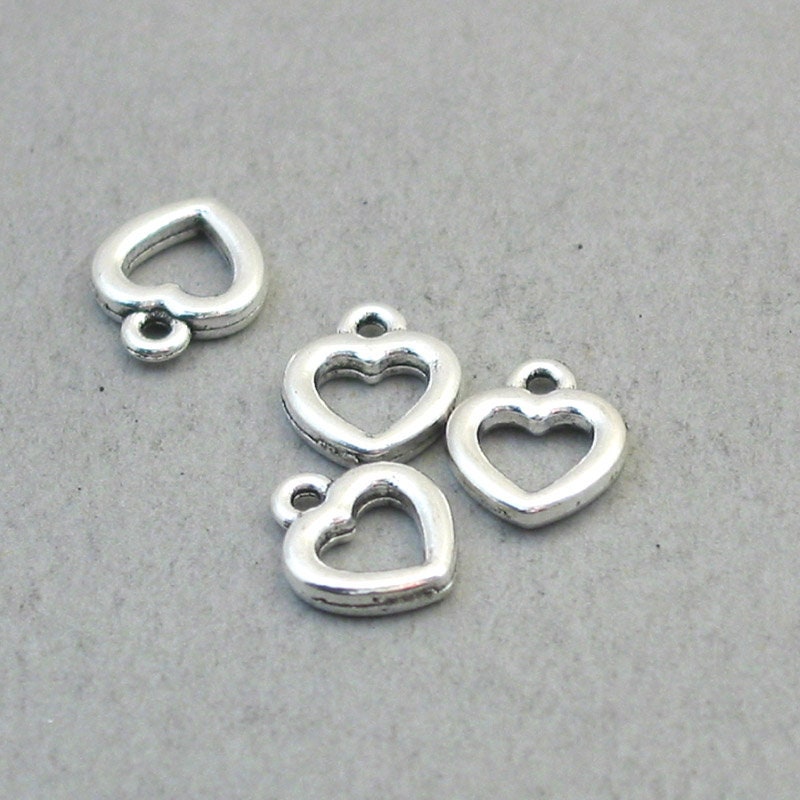 heart charm antique silver CM1802S