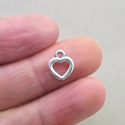 heart charm antique silver CM1802S