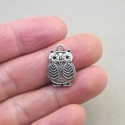 owl charm antique silver CM1787S