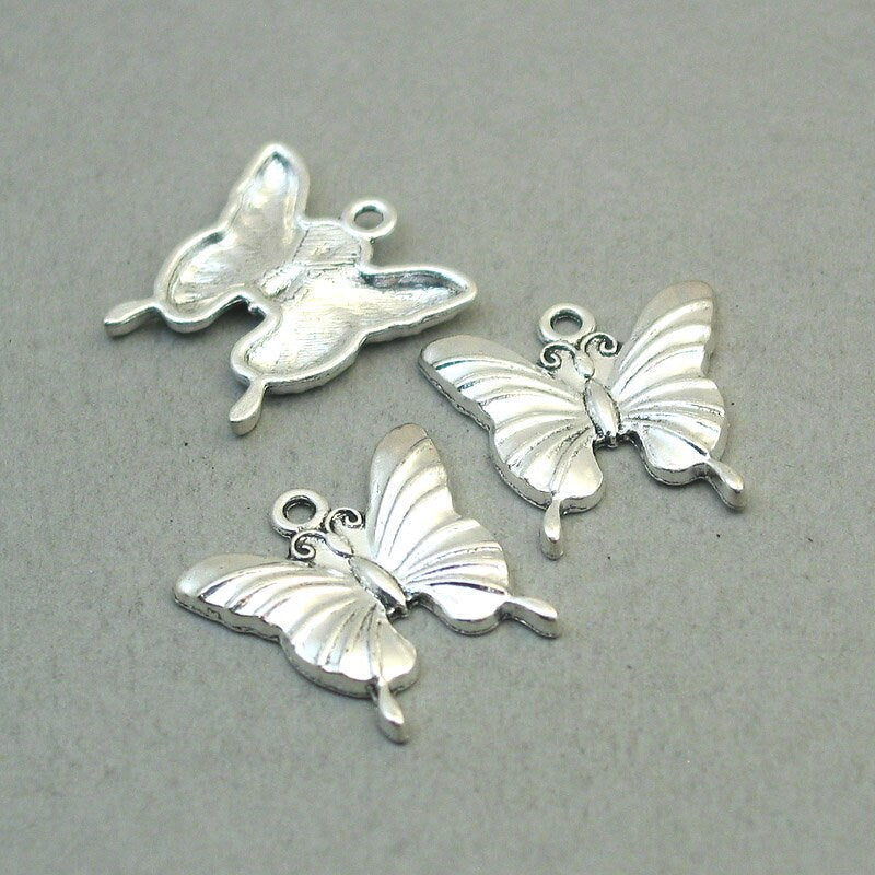 butterfly charm antique silver CM1795S