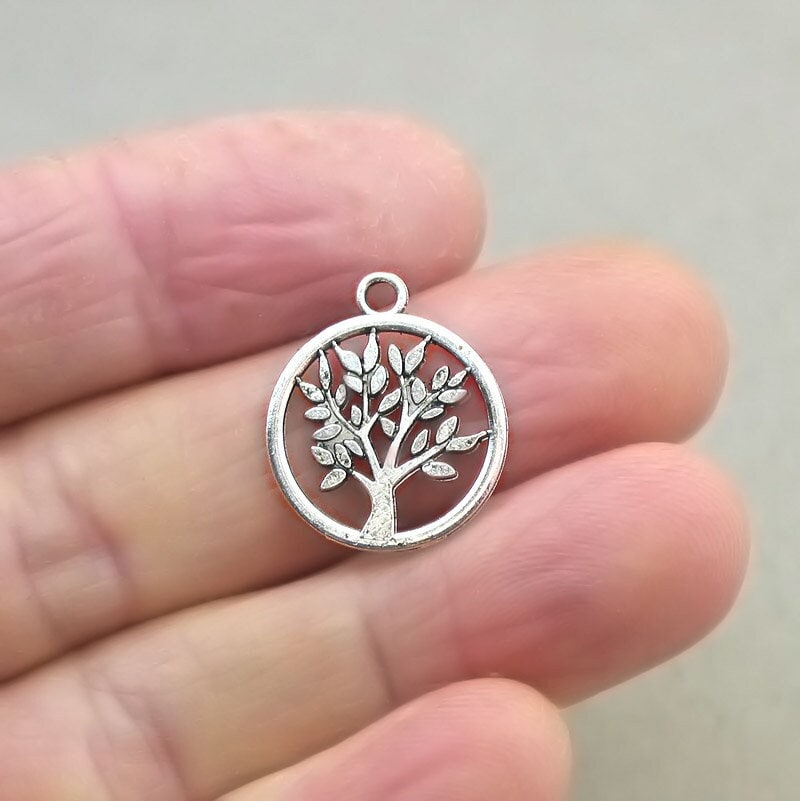 tree charms antique silver CM1835S