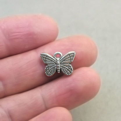 butterfly charm antique silver CM1849S