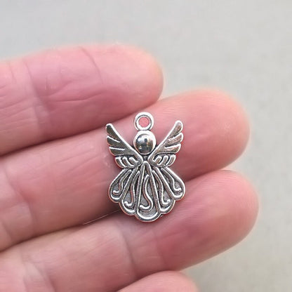 angel charms antique silver CM1862S