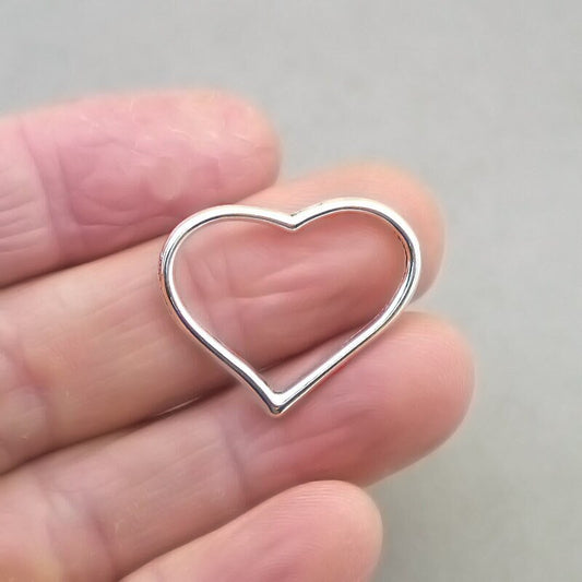 heart charm antique silver CM1903S