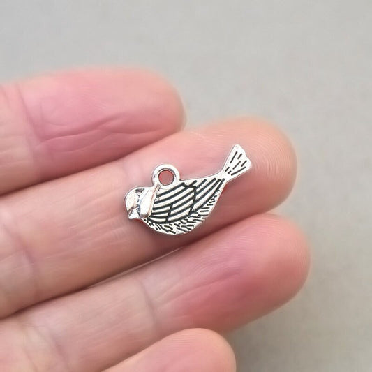 bird charm antique silver CM1641S