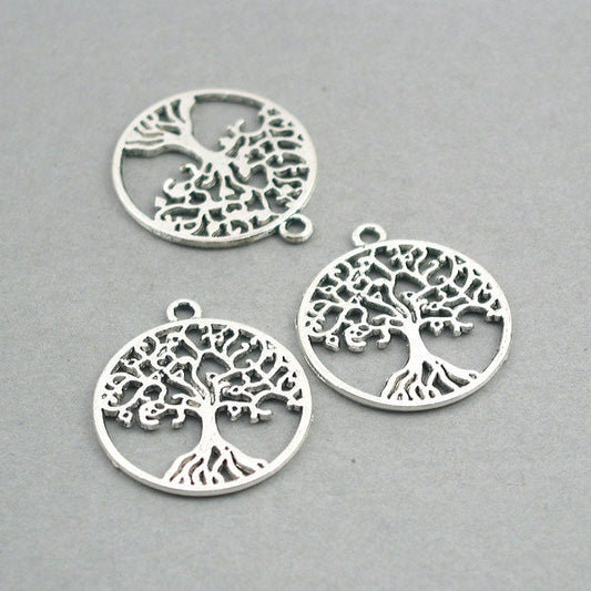 tree charm antique silver CM0739S